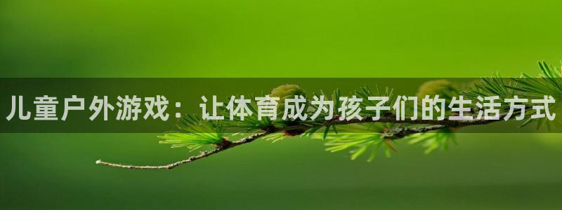 JJB竞技宝官方正版app娱乐下载：儿童户外游戏：让